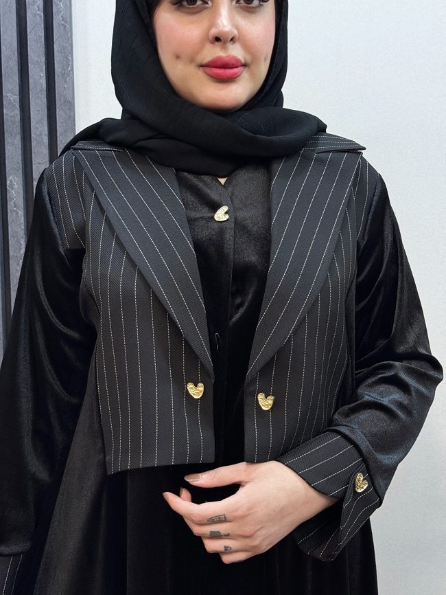 مانتو راسته عبایی دلدار کد 1023 - Image 2