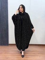 مانتو عبا جلوباز رویان کد 1050 - Image 4