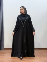 مانتو عبا جلوباز نیکا کد 1057 - Image 3