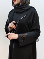 مانتو عبا جلوباز نیکا کد 1057 - Image 2