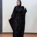 مانتو عبایی بابونه کد 1055