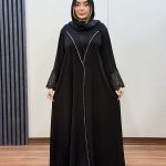 مانتو عبا جلوباز نیکا کد 1057