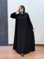 مانتو عبایی خورشید کد 1083 - Image 5