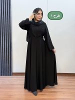 مانتو جلو بسته سوین کد 1085 - Image 6