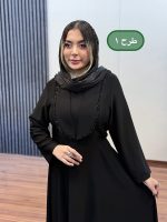 مانتو جلو بسته سوین کد 1085 - Image 4